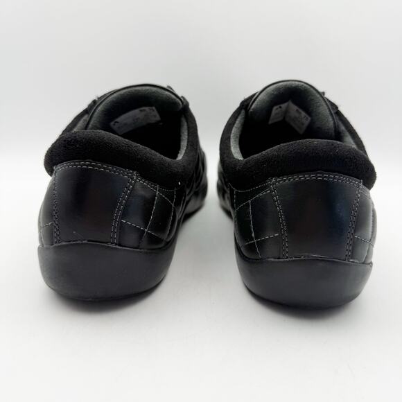 Anodyne Womens No. 75 Casual Sport Sneaker US 9.5 Wide EU 39.5 Black Leather NIB - Picture 9 of 12